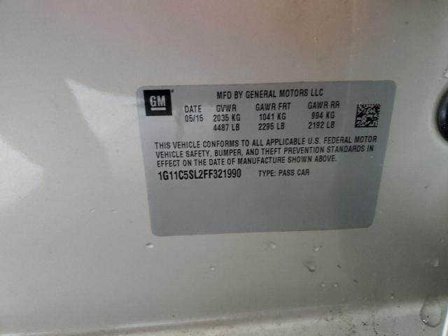 1G11C5SL2FF321990 - 2015 CHEVROLET MALIBU 1LT 金色 照片 12