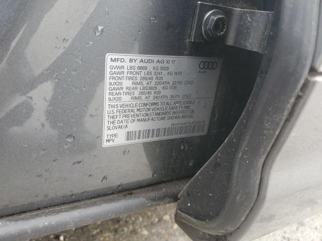 WA1VAAF7XJD019236 - 2018 AUDI Q7 PRESTIGE CHARCOAL photo 14