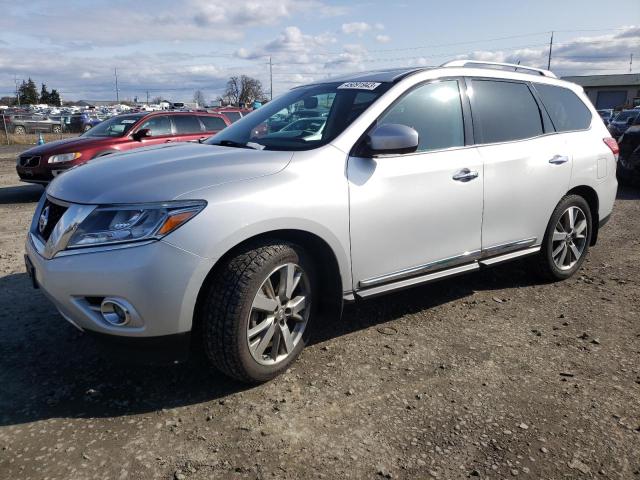 5N1AR2MM6EC644803 - 2014 NISSAN PATHFINDER S SILVER photo 1