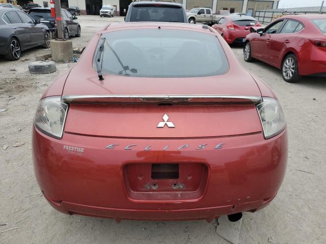 4A3AK24F08E004554 - 2008 MITSUBISHI ECLIPSE GS RED photo 6