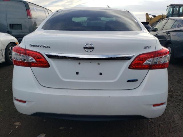 3N1AB7AP8EL665261 - 2014 NISSAN SENTRA S WHITE photo 6