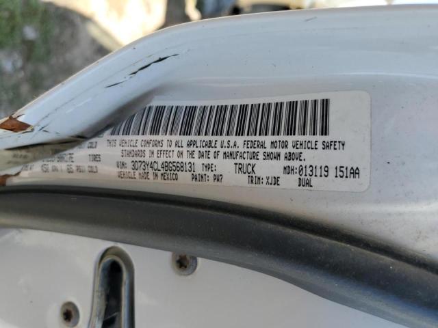 3D73Y4CL4BG568131 - 2011 DODGE RAM 3500 WHITE photo 14