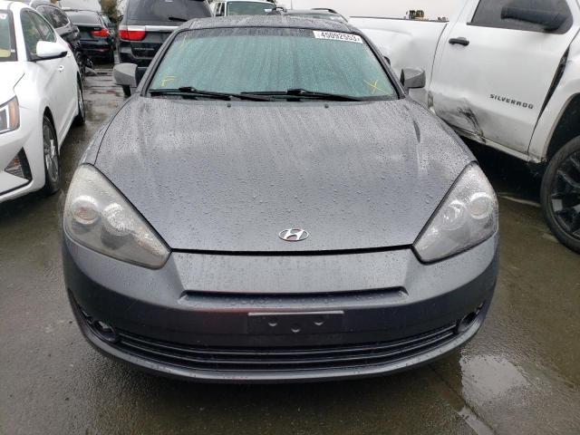 KMHHN66FX7U238522 - 2007 HYUNDAI TIBURON GT GRAY photo 5