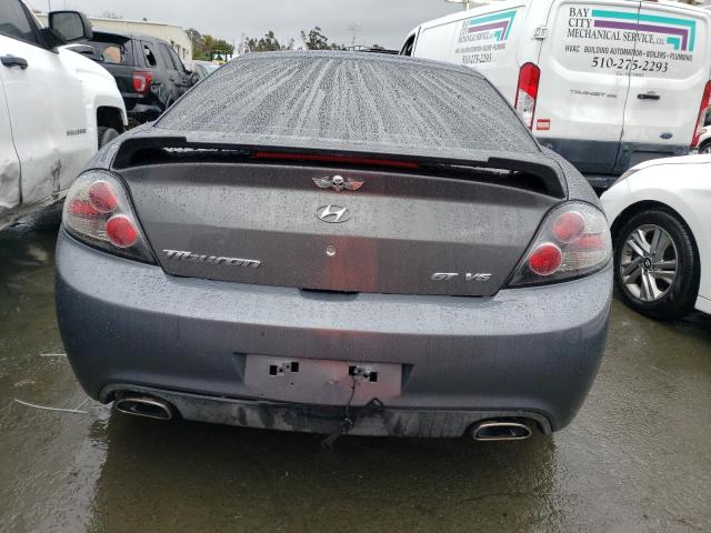 KMHHN66FX7U238522 - 2007 HYUNDAI TIBURON GT GRAY photo 6