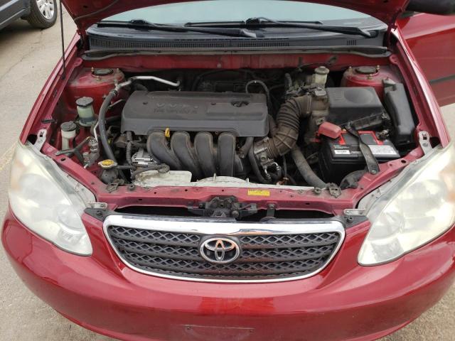 JTDBR32E550053843 - 2005 TOYOTA COROLLA CE RED photo 11