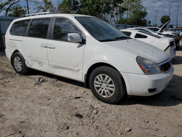 KNDMG4C75C6499957 - 2012 KIA SEDONA LX WHITE photo 4