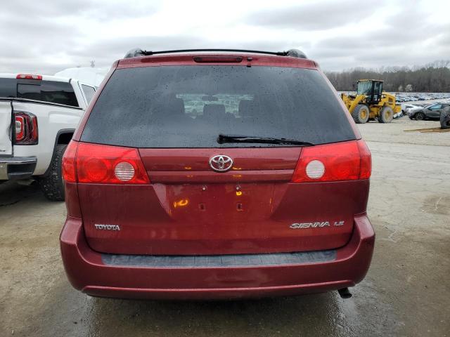 5TDZK23C78S208436 - 2008 TOYOTA SIENNA CE MAROON photo 6