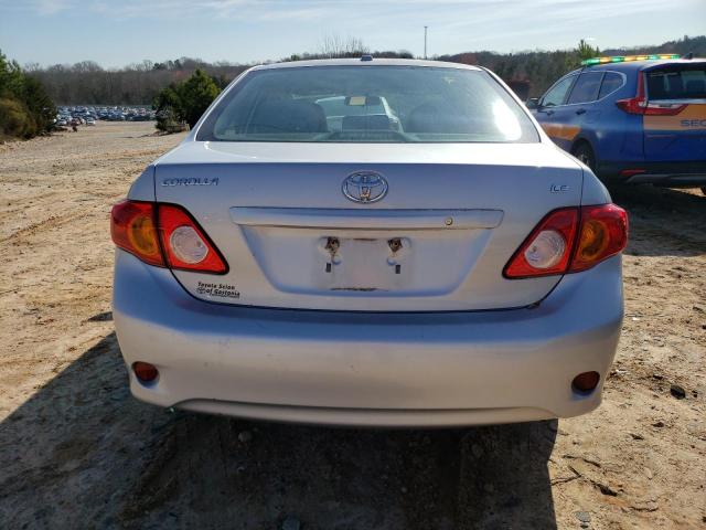 1NXBU4EE8AZ345632 - 2010 TOYOTA COROLLA BASE SILVER photo 6