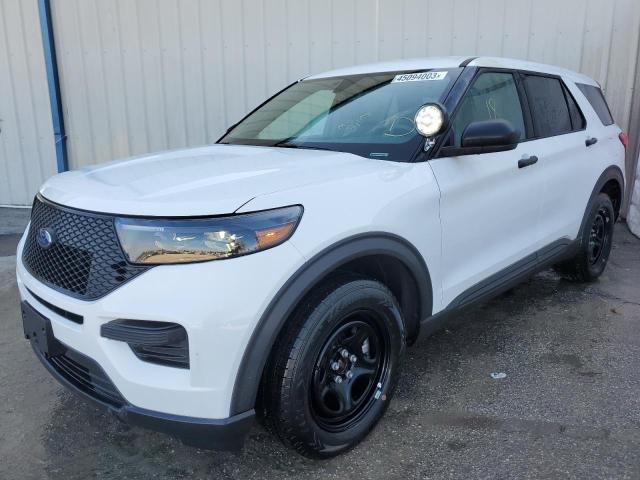 1FM5K8AB4MGA65067 - 2021 FORD EXPLORER POLICE INTERCEPTOR WHITE photo 1