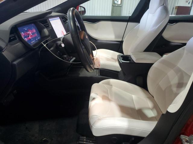 5YJSA1E21JF295036 - 2018 TESLA MODEL S RED photo 7