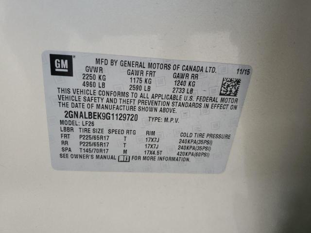 2GNALBEK9G1129720 - 2016 CHEVROLET EQUINOX LS SILVER photo 13