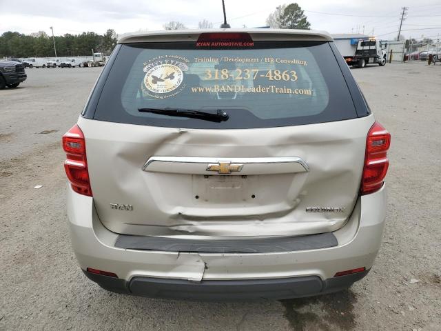 2GNALBEK9G1129720 - 2016 CHEVROLET EQUINOX LS SILVER photo 6