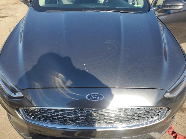 3FA6P0RU7KR277488 - 2019 FORD FUSION TITANIUM GRAY photo 11