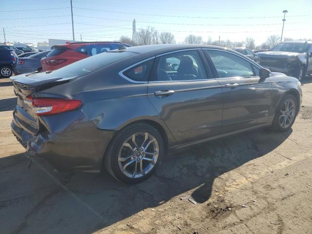 3FA6P0RU7KR277488 - 2019 FORD FUSION TITANIUM GRAY photo 3