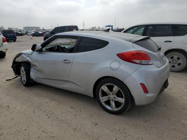 KMHTC6AD4EU216826 - 2014 HYUNDAI VELOSTER SILVER photo 2