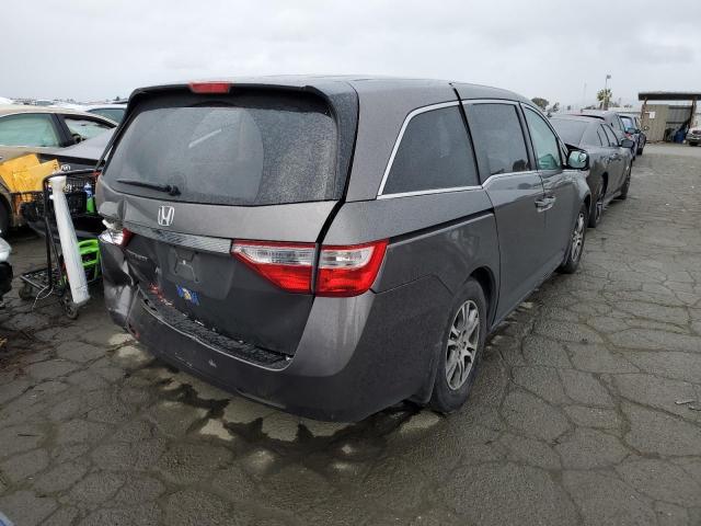 5FNRL5H46CB144869 - 2012 HONDA ODYSSEY EX GRAY photo 3