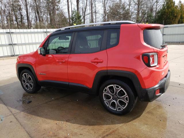 ZACCJADT8FPC32157 - 2015 JEEP RENEGADE LIMITED RED photo 2