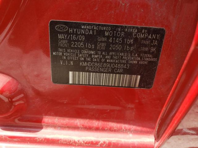 KMHDC86E89U048843 - 2009 HYUNDAI ELANTRA TO RED photo 12