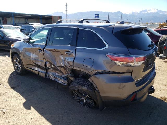 5TDJKRFH1GS333234 - 2016 TOYOTA HIGHLANDER XLE Boz foto 2