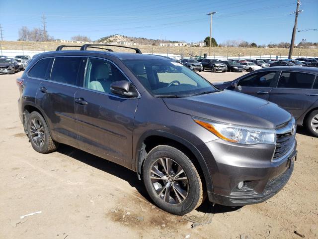 5TDJKRFH1GS333234 - 2016 TOYOTA HIGHLANDER XLE Boz foto 4