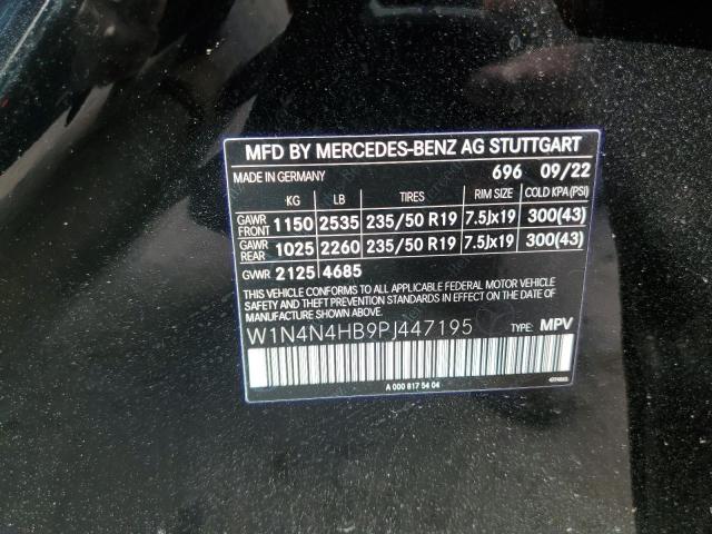 W1N4N4HB9PJ447195 - 2023 MERCEDES-BENZ GLA 250 4MATIC BLACK photo 12