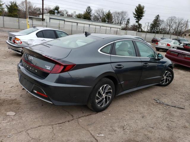 KMHL24JJ3MA031471 - 2021 HYUNDAI SONATA HYBRID GRAY photo 3