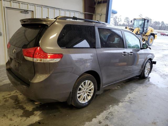 5TDYK3DC8ES443827 - 2014 TOYOTA SIENNA XLE CHARCOAL photo 3