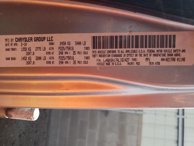 1J4BA3H17AL161427 - 2010 JEEP WRANGLER U SPORT ვერცხლისფერი ფოტო 12