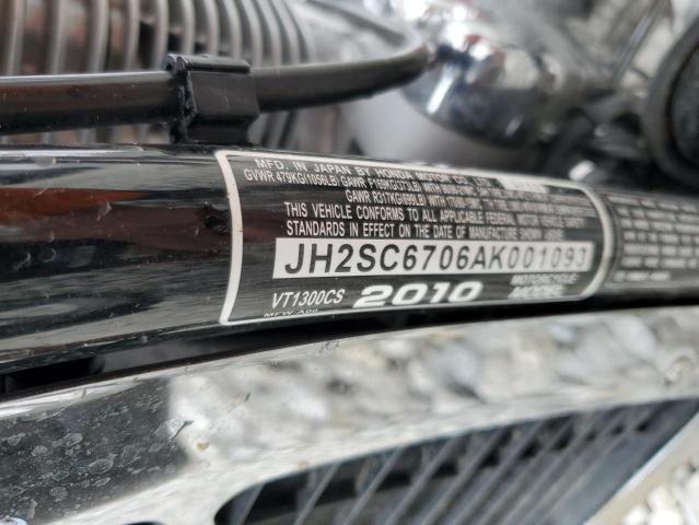 JH2SC6706AK001093 - 2010 HONDA VT1300 CS BLACK photo 10