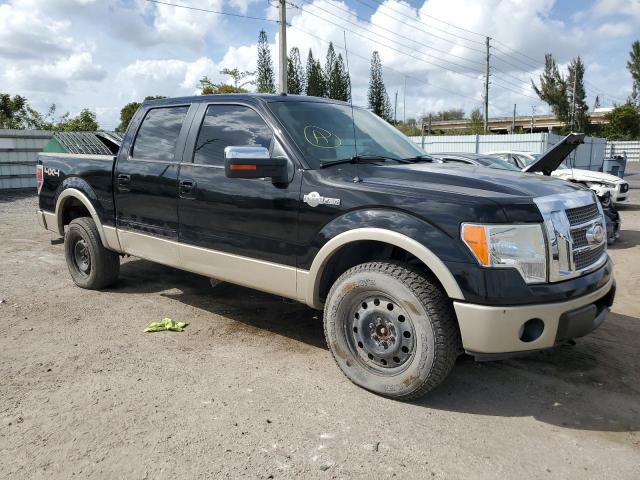 1FTPW14V09KC61090 - 2009 FORD F150 SUPERCREW BLACK photo 4