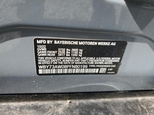 WBY73AW08PFN80199 - 2023 BMW I4 EDRIVE 40 GRAY photo 12