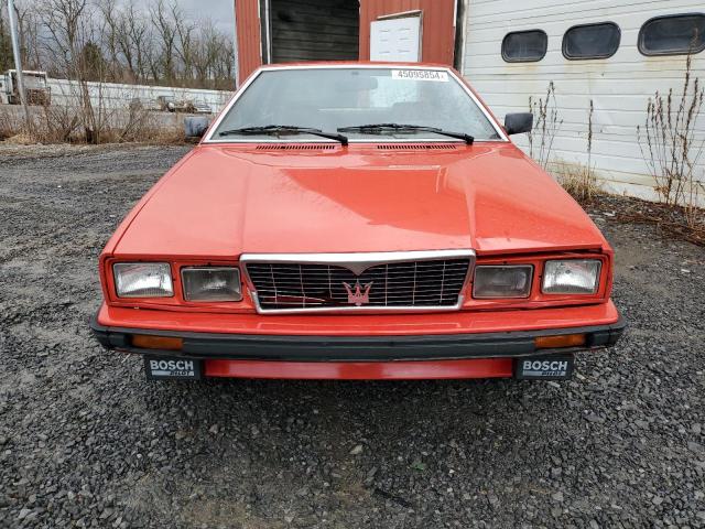 ZAMAL1109FB314416 - 1985 MASERATI BITURBO RED photo 5