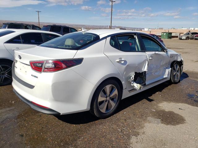 KNAGN4AD4F5083224 - 2015 KIA OPTIMA HYBRID WHITE photo 3