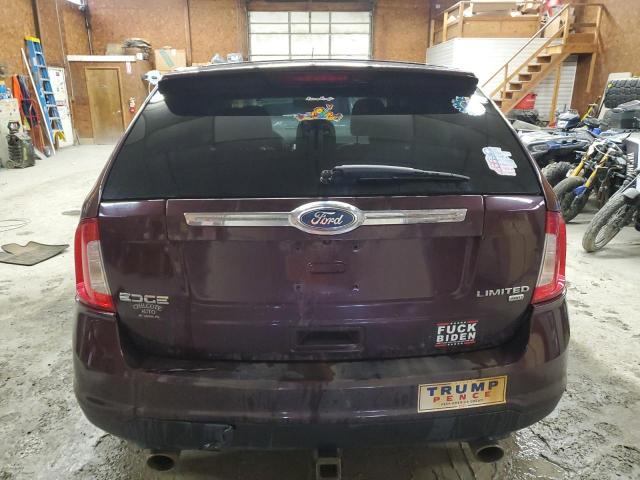 2FMDK4KC0BBA72081 - 2011 FORD EDGE LIMITED BURGUNDY photo 6