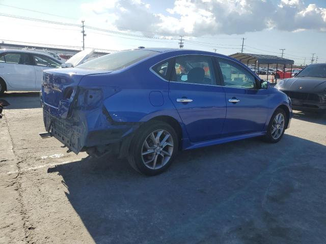 3N1AB7AP8EY318001 - 2014 NISSAN SENTRA S BLUE photo 3