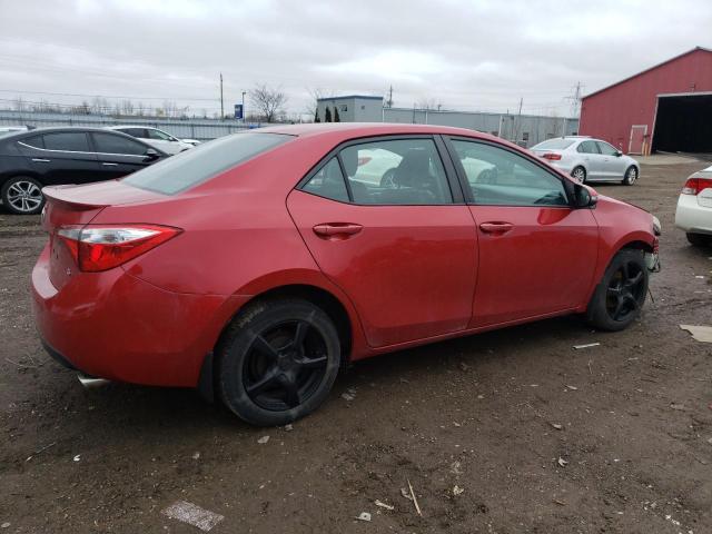 2T1BURHE6EC096439 - 2014 TOYOTA COROLLA L RED photo 3