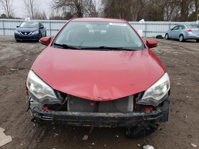 2T1BURHE6EC096439 - 2014 TOYOTA COROLLA L RED photo 5