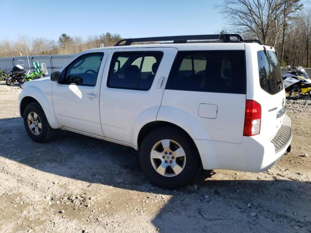 5N1AR18B68C658448 - 2008 NISSAN PATHFINDER S WHITE photo 2