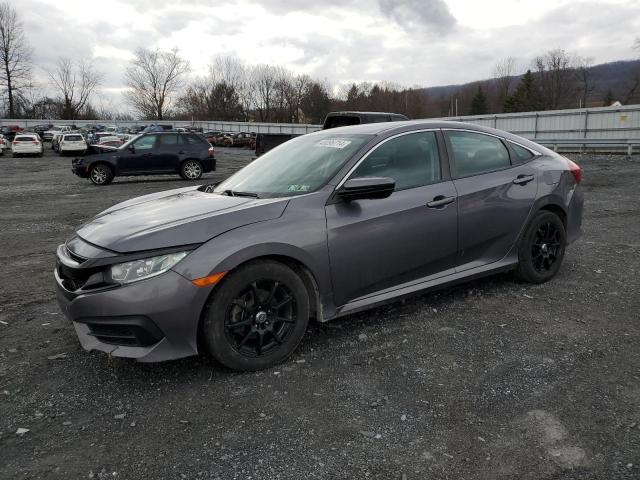 19XFC2E56JE002927 - 2018 HONDA CIVIC LX GRAY photo 1