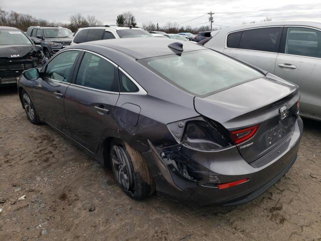 19XZE4F55KE024906 - 2019 HONDA INSIGHT EX GRAY photo 2