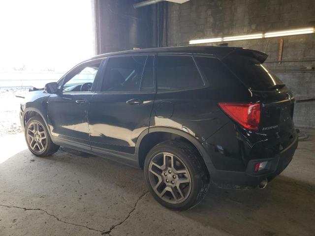 5FNYF8H50NB020354 - 2022 HONDA PASSPORT EXL BLACK photo 2