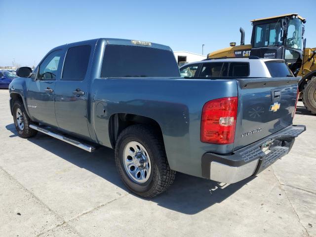 2GCEC13C971680598 - 2007 CHEVROLET SILVERADO C1500 CREW CAB TEAL photo 2