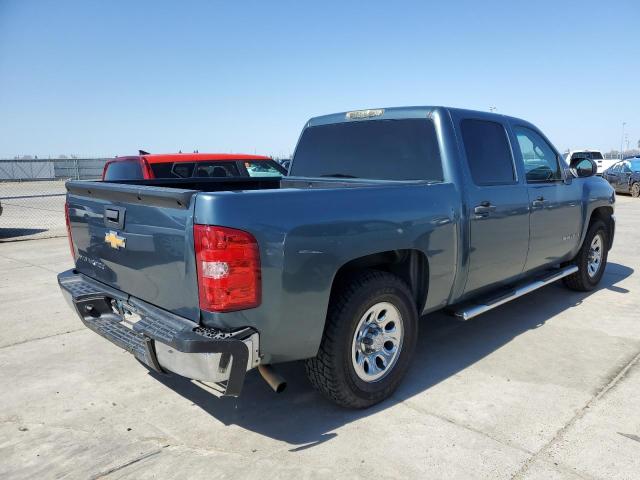 2GCEC13C971680598 - 2007 CHEVROLET SILVERADO C1500 CREW CAB TEAL photo 3