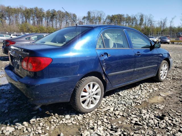 JTDBR32E870120406 - 2007 TOYOTA COROLLA CE BLUE photo 3