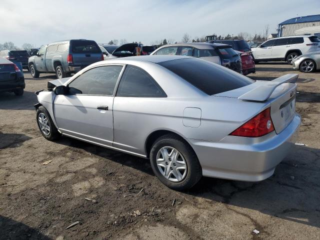 1HGEM21114L058878 - 2004 HONDA CIVIC DX VP SILVER photo 2