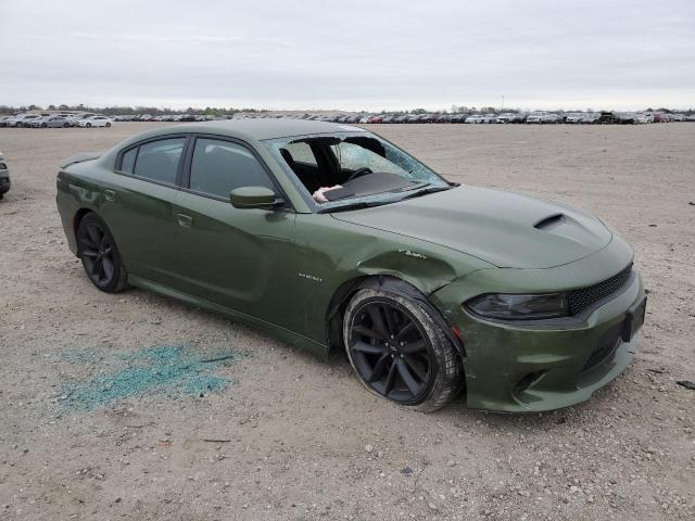 2C3CDXCT1NH112264 - 2022 DODGE CHARGER R/T GREEN photo 4