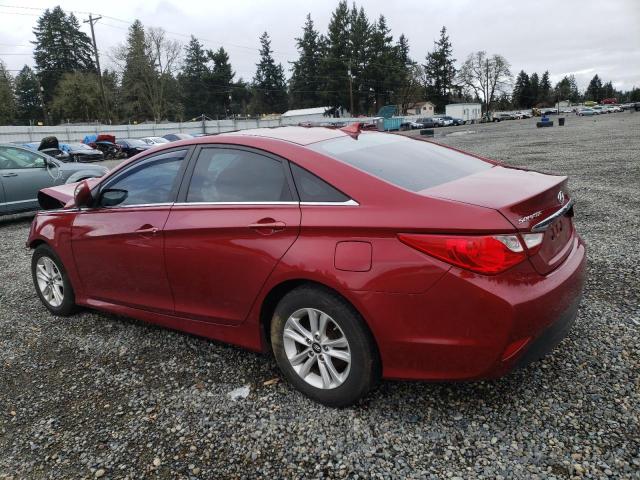 5NPEB4AC2EH839044 - 2014 HYUNDAI SONATA GLS RED photo 2