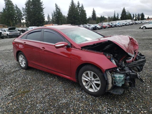 5NPEB4AC2EH839044 - 2014 HYUNDAI SONATA GLS RED photo 4