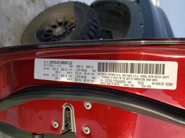 3C6TR5JT7EG242979 - 2014 RAM 2500 SLT შავი ფოტო 12