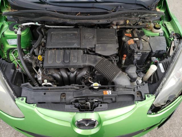 JM1DE1KY8D0156367 - 2013 MAZDA MAZDA2 GREEN photo 11